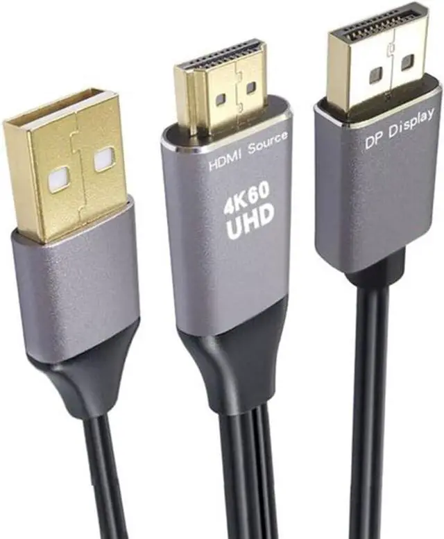 Main image of HDMI Source to Male DisplayPort DP Sink 4K 2K Video Cable for PC Laptop Monitor 2m