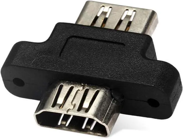 Main image of HDMI Female to HDMI 1.4 Female Extension Extender Coupler Adapter with Panel Mount Holes
