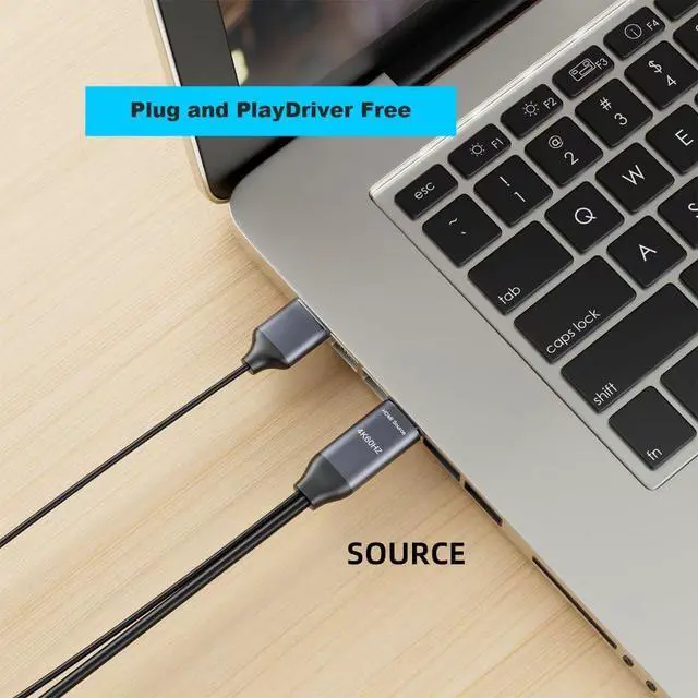 Alt view image 7 of 7 - HDMI Source to Male DisplayPort DP Sink 4K 2K Video Cable for PC Laptop Monitor 2m