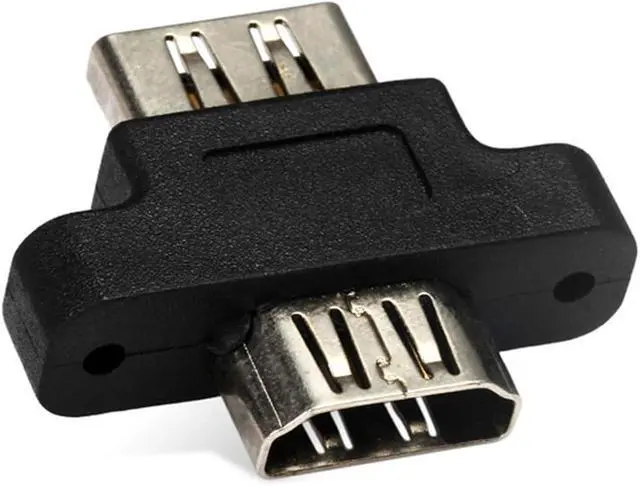 Alt view image 2 of 7 - HDMI Female to HDMI 1.4 Female Extension Extender Coupler Adapter with Panel Mount Holes