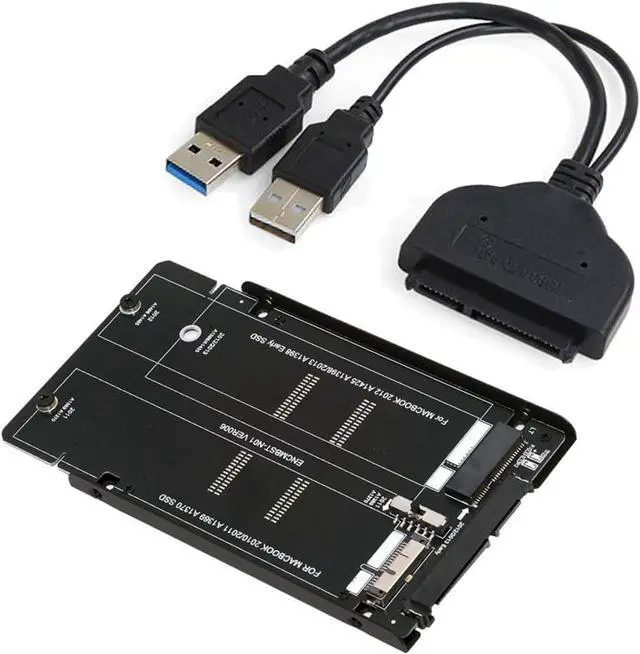 Main image of USB 3.0 to 2.5inch SATA 22Pin to 2010 2011 2012 Mac Air Pro Retina SSD 12+6Pin 17+7Pin A1425 A1398 MC975 MC976 Case Enclosure