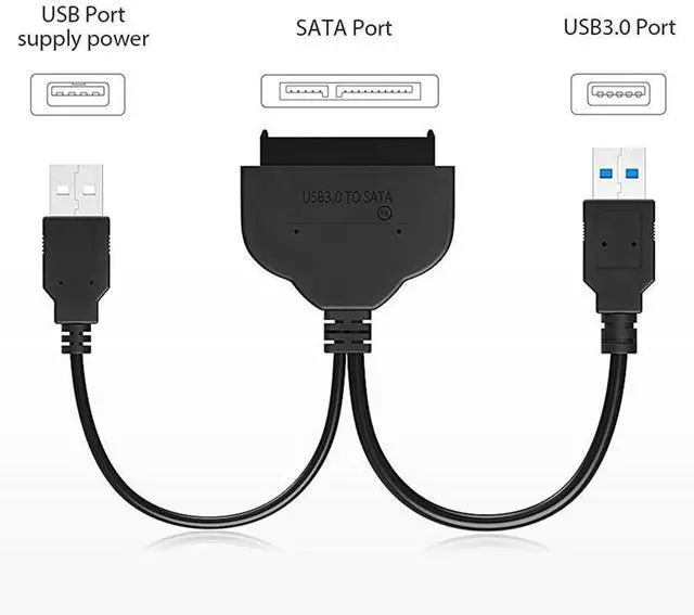 Alt view image 5 of 7 - USB 3.0 to 12+6pin SSD HDD to SATA 22Pin Hard Disk Cartridge Drive for 2010 2011 Mac Air A1369 A1370 SSD