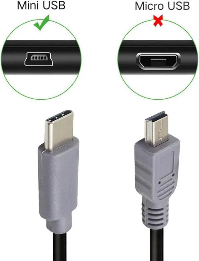 Alt view image 3 of 7 - USB-C USB 3.1 Type C Male Host to Mini USB 2.0 Male Device Data Cable for Tablet Mobile Phone