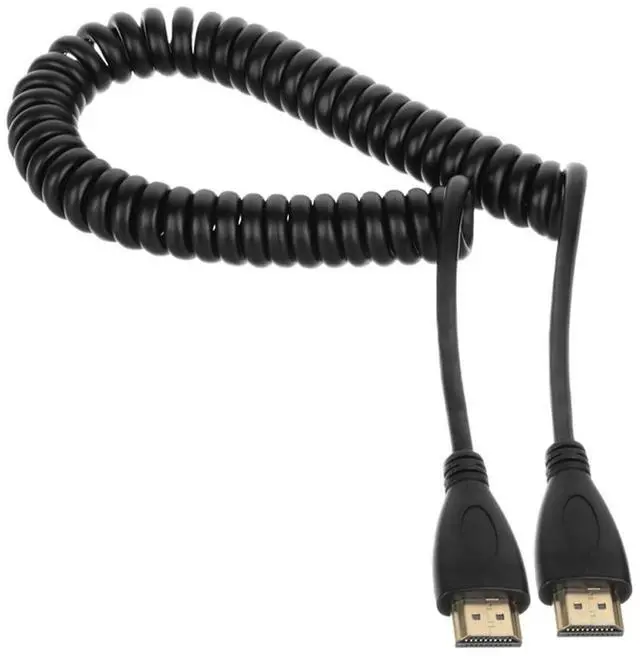 Main image of HDMI Male to HDMI Male HDTV Stretch Spring Cable Compatible for HDTV DVB DVD PC 1080p 4K 60hz