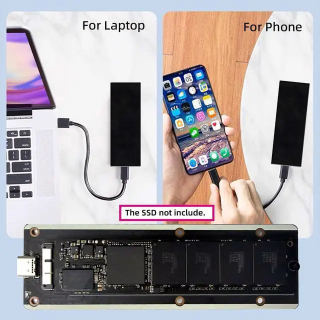 Alt view image 3 of 7 - USB 3.0 to 12+6pin SSD HDD Hard Disk Cartridge Drive for 2010 2011 Mac Air A1369 A1370