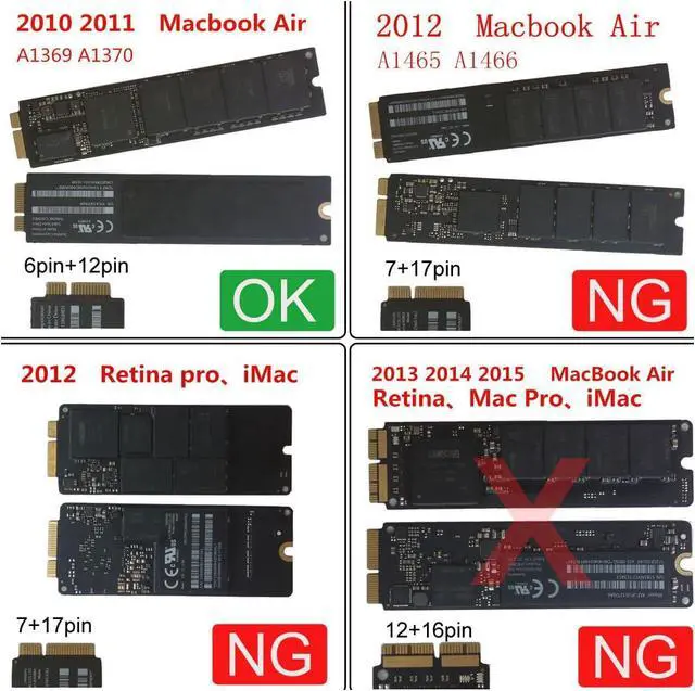 Alt view image 4 of 7 - USB 3.0 to 12+6pin SSD HDD Hard Disk Cartridge Drive for 2010 2011 Mac Air A1369 A1370