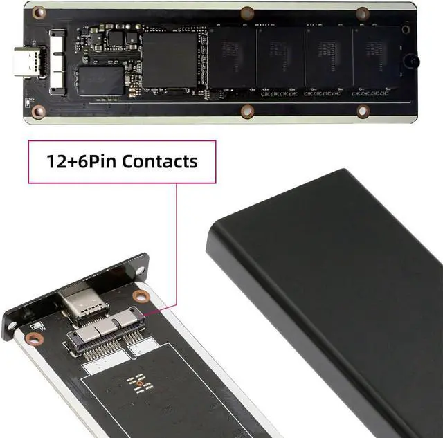Alt view image 7 of 7 - USB 3.0 to 12+6pin SSD HDD Hard Disk Cartridge Drive for 2010 2011 Mac Air A1369 A1370