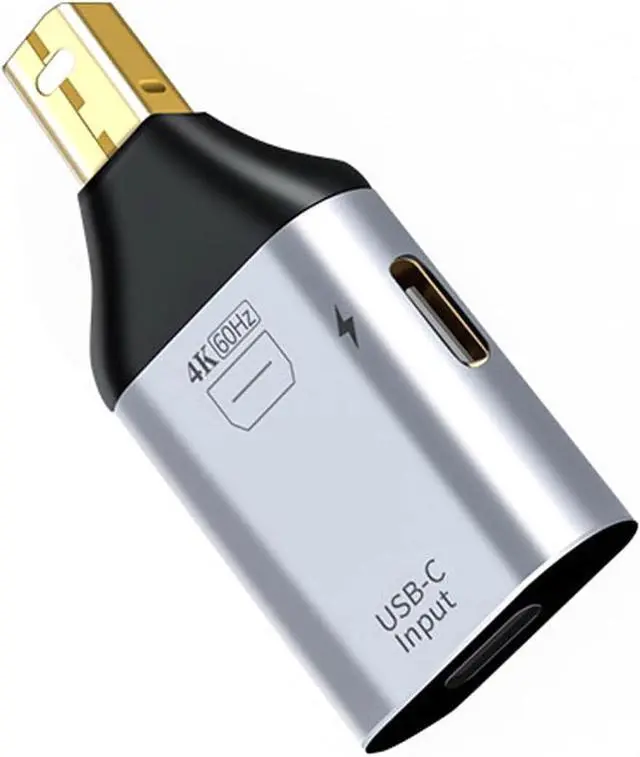 Main image of USB-C Type-C Female Host to Mini Displayport Male with PD Power Port Monitor Mini-DP Displays Adapter 4K 60hz for Laptop Phone