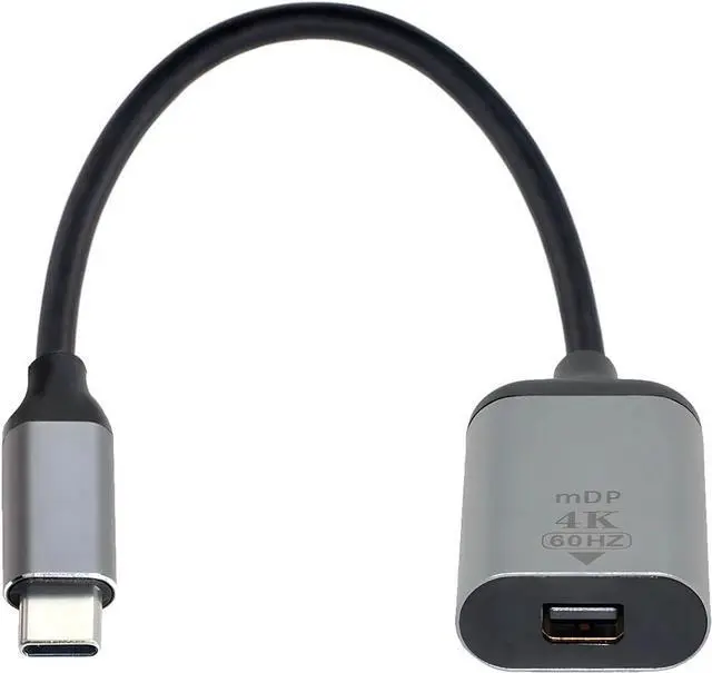Main image of USB-C Type-C Host to Mini Displayport Female Monitor Mini-DP Displays Short Cable Adapter 4K 60hz for Laptop Phone