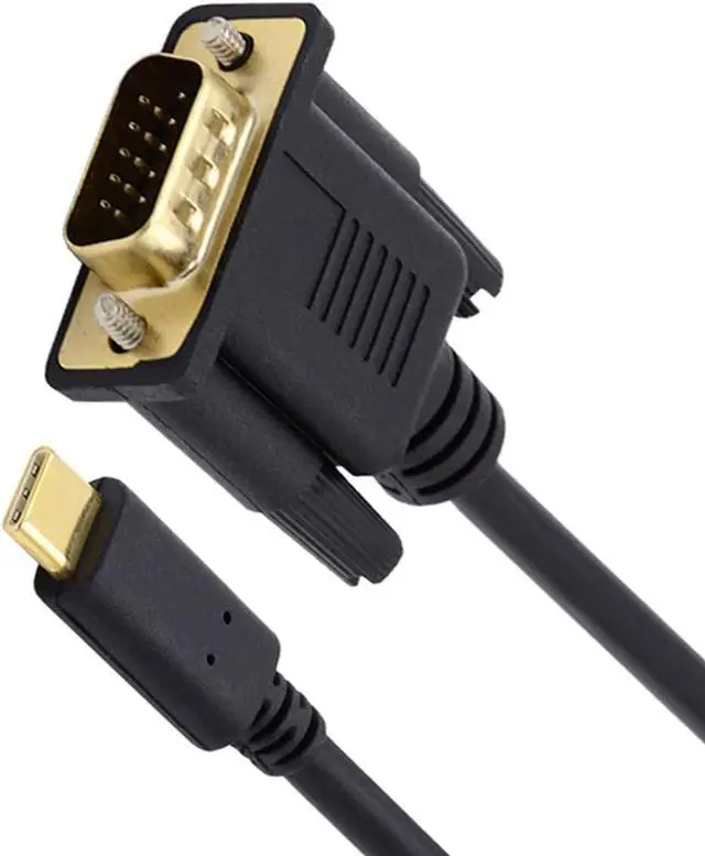 Main image of USB-C Type-C Host to VGA Male Monitor RGB HDB-15Pin Displays Cable 4K 60hz for Laptop Phone (1.8m/6ft)