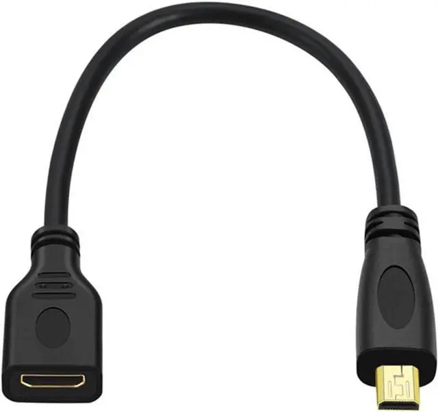 Main image of Micro HDMI Type-D Male to Mini HDMI 1.4 Type-C Female 4K Extension Cable for Computer HDTV Graphics Card UHD