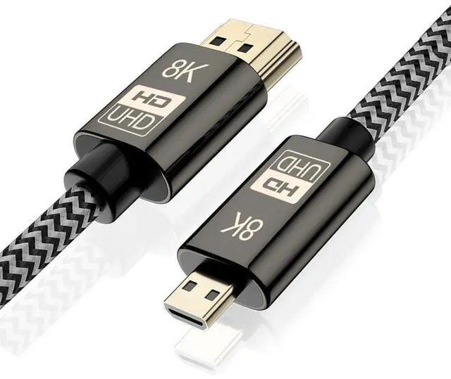 Main image of JSERMicro HDMI to HDMI 2.1 Ultra-HD UHD 8K 60hz 4K 120hz Cable 48Gbs HDMI Cable for Camera Tablet (1.5M)