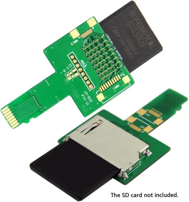 Alt view image 7 of 7 - SD Card Socket Female to Micro-SD TF Male Memory Card Kit Extension Adapter Testing Tools Extender