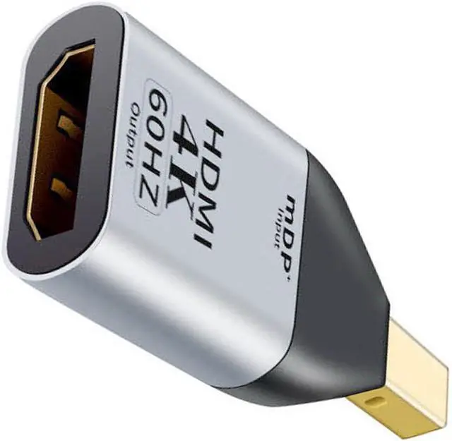 Main image of Mini DisplayPort DP Source to HDMI Female 1.4 HDTV Adapter Support Audio & 3D & 4K 2K