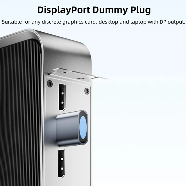 Alt view image 2 of 6 - 4K DisplayPort Dummy Plug, Virtual Monitor EDID Emulator, 4 Pack