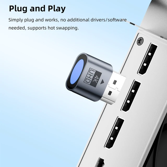 Alt view image 3 of 6 - 4K DisplayPort Dummy Plug, Virtual Monitor EDID Emulator, 4 Pack