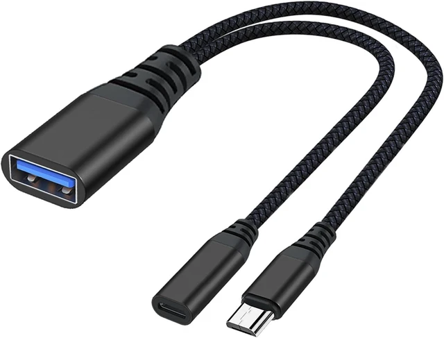 Main image of OTG Cable Adapter for Fire TV Stick 4K, Black