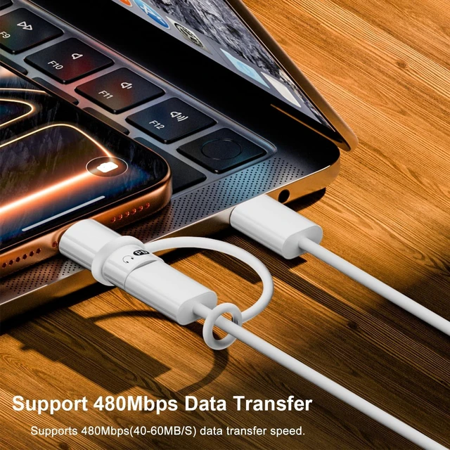 Alt view image 5 of 6 - USB C to Lightning Headphone Audio Adapter with Charge