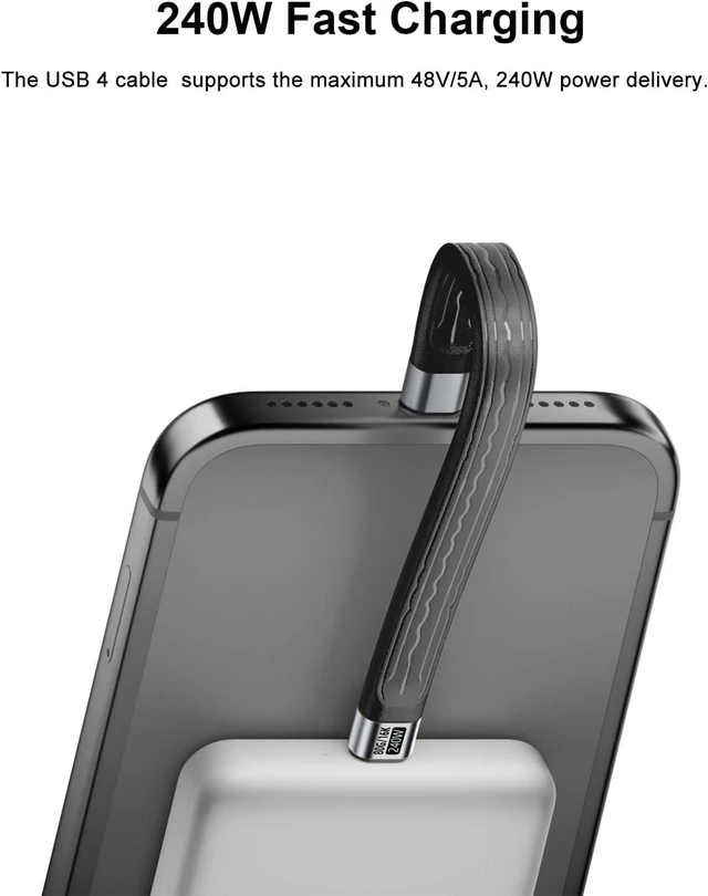 Alt view image 3 of 7 - 80Gbps USB-C Short Cable (5 inch), USB C Female to Female Adapter