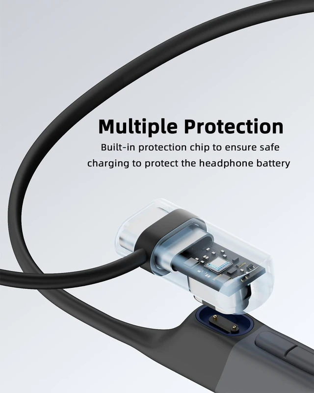 Alt view image 3 of 5 - 3 Pack USB C Magnetic Charger Adapter for AfterShokz, Silver