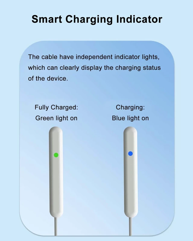Alt view image 6 of 6 - Magnetic Wireless Charger Cable for Apple Pencil Pro, 1 FT