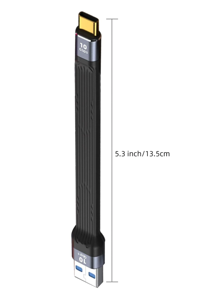 Alt view image 5 of 5 - 10Gbps USB to USB C Short Cable, 5.3 inch