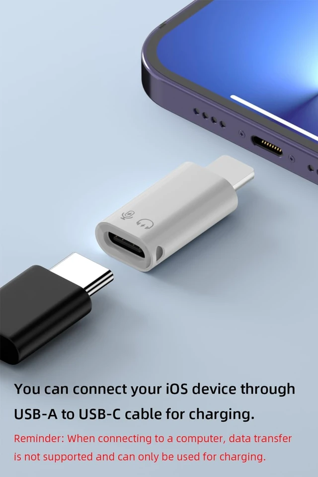 Alt view image 4 of 7 - 2 Pack USB C and USB 3.0 OTG Adapter for iPhone/iPad