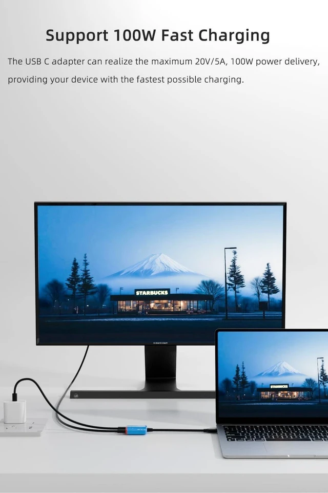 Alt view image 5 of 5 - USB C Splitter, USB-C to AR Glasses Charging Adapter