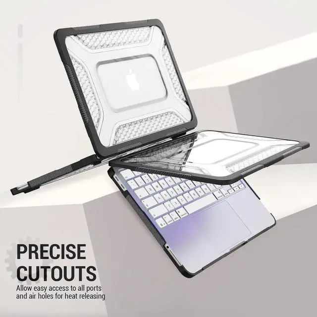 Alt view image 4 of 7 - MacBook Neo (A18 Pro) 2026 13 inch, Shock-Absorbing Protection with Folding Stand &Mouse Pad Case for MacBook Neo (A18 Pro) 2026 13 inch, Black