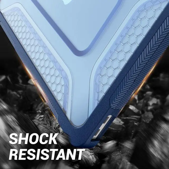 Alt view image 6 of 7 - MacBook Neo (A18 Pro) 2026 13 inch, Shock-Absorbing Protection with Folding Stand &Mouse Pad Case for MacBook Neo (A18 Pro) 2026 13 inch, Blue