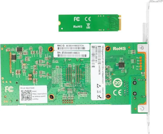 Alt view image 3 of 6 - M.2 to 10GbE RJ45 NIC, Single RJ45 Port with 82599 chip, M.2 + M Key + SFF-8087 with 35cm(13.7in) Cable, 10 Gigabit Network Card for Windows, Linux, UEFI