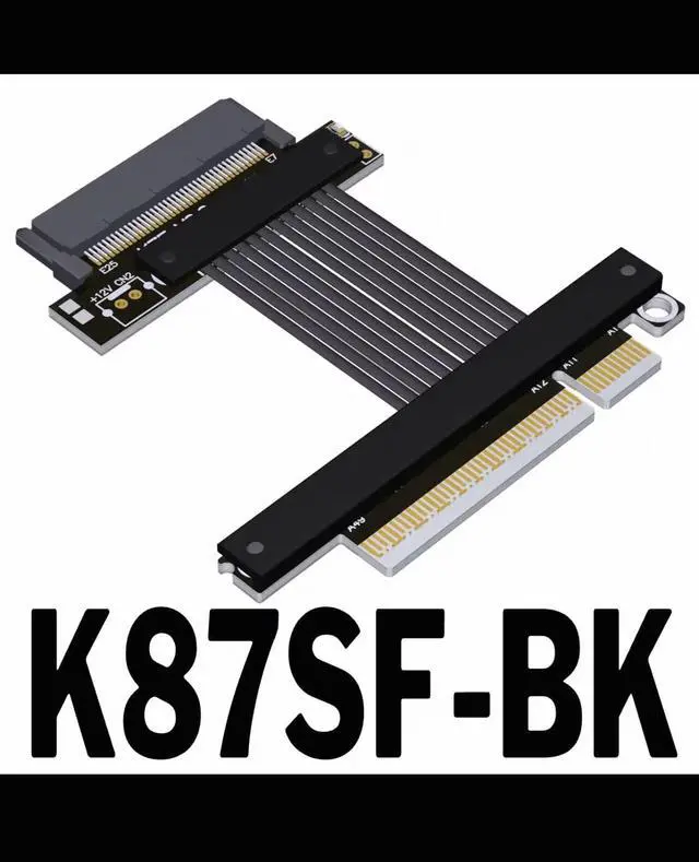 Main image of ADT K87SF-BK PCIe 5.0 to SFF8639 U.2 NVME SSD,PCle 5.0 x4 Gen5,128Gbps. cable length 20cm,0.65ft