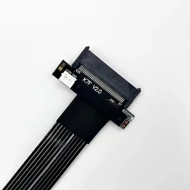 Alt view image 5 of 5 - ADT K87SF-BK PCIe 5.0 to SFF8639 U.2 NVME SSD,PCle 5.0 x4 Gen5,128Gbps. cable length 20cm,0.65ft