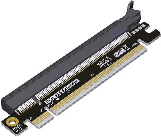 Main image of ADT-Link PCIe 5.0 x16 Male to x16 Female Riser Extension Adapter Heightened Test Protection Card (R33A-FG)