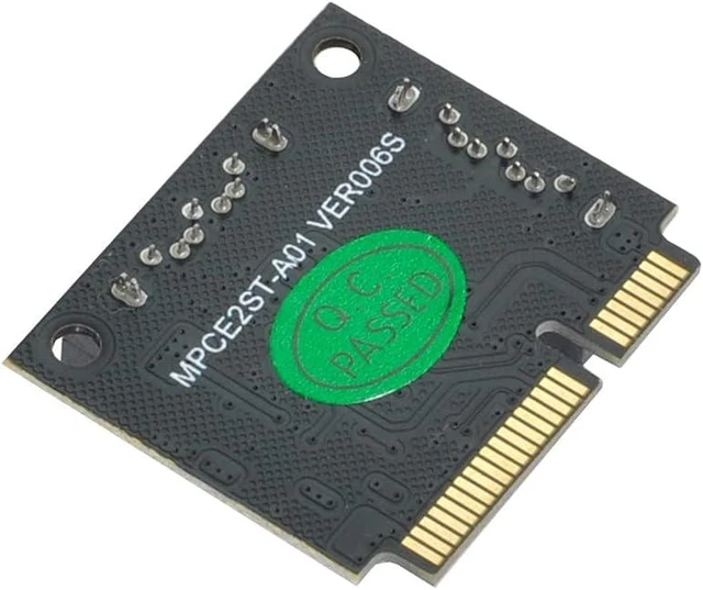 Alt view image 4 of 7 - Mini PCI-E PCI Express to SATA 3.0 Dual Ports Adapter Converter Hard Drive Extension Card