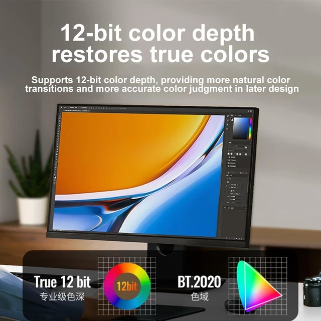 Alt view image 3 of 7 - USB-C Thunderbolt 4 5 to DisplayPort 2.1 16K 8K 10K 2m Cable