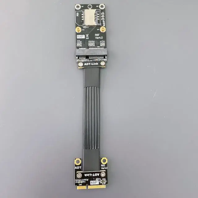 Alt view image 4 of 4 - ADT-Link Mini-PCI-E (minicard) Extension Cables for MPCIe (Mini PCI-E) Extension (5cm, R66SF)
