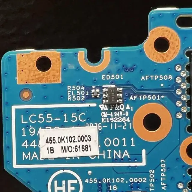 Alt view image 2 of 4 - LC55-15C  19A72-1 For Flex 5-14iil05 Power Botton Switch Board With Cable 100% Tested Fully Work