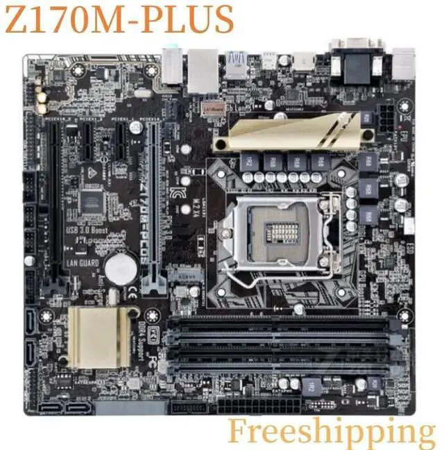 Main image of For Z170M-PLUS Motherboard 64GB Z170 LGA1151 DDR4 Mainboard 100% Tested Fully Work