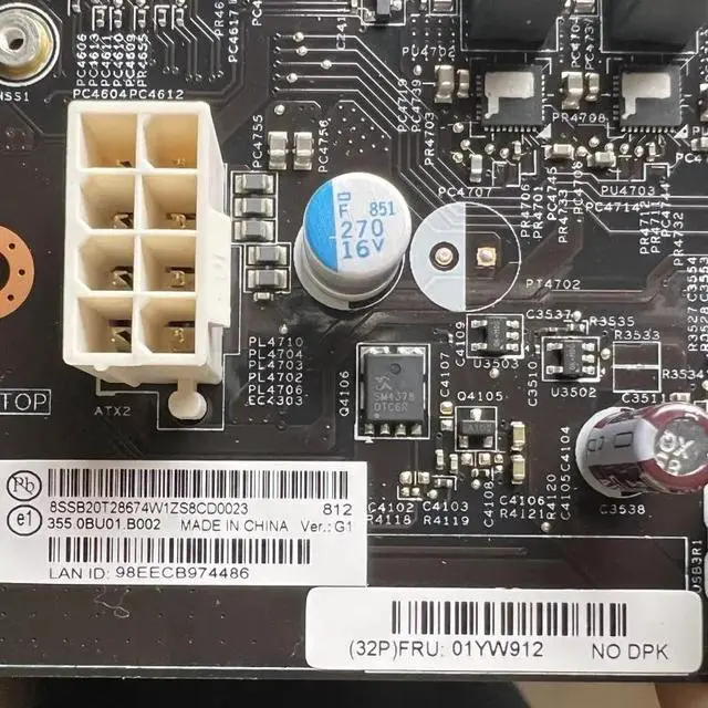 Alt view image 3 of 4 - 17566-1M For 9000GTI-19 Motherboard FRU:01YW912 DDR4 Mainboard 100% Tested Fully Work