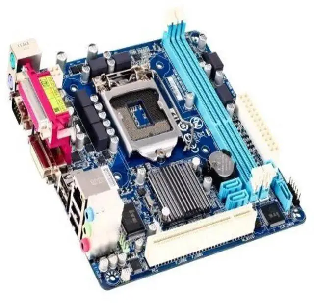 Alt view image 3 of 3 - For GA-H61N-D2V Motherboard H61 LGA1155 DDR3 Mainboard 100% Tested Fully Work