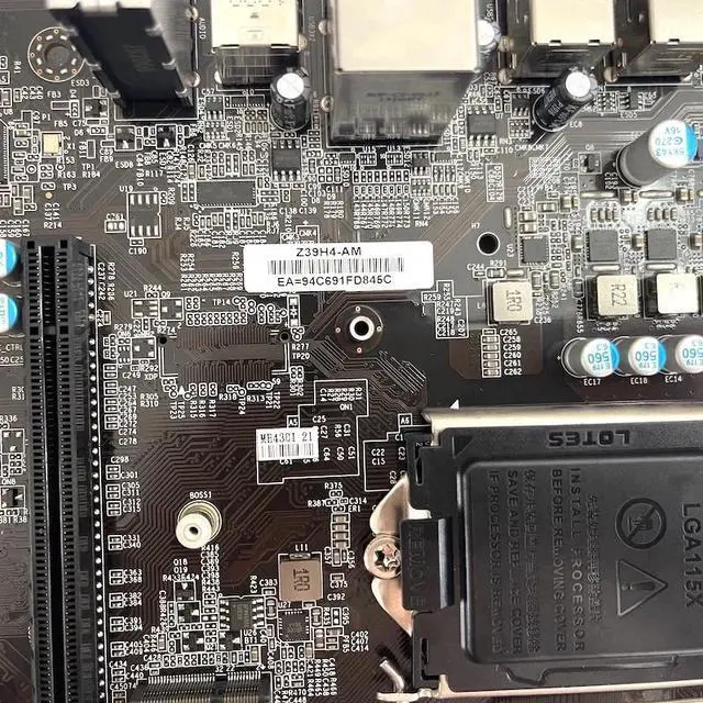 Alt view image 2 of 4 - For PREORTOR P05-605S motherboard Z39H4-AM Mainboard Z370 MB 100% Tested Fully Work