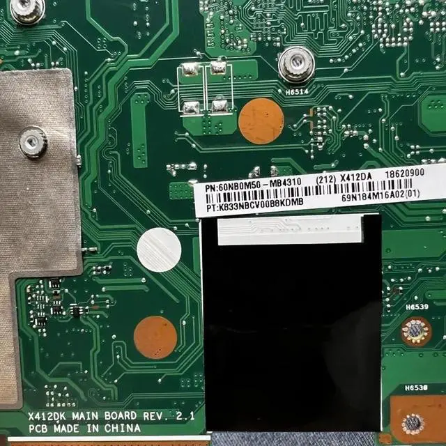 Alt view image 2 of 4 - X412DK For X412DA X412DK A412D F412D X412D Motherboard With R5-3500U CPU 4GB RAM Mainboard 100% Tested Fully Work
