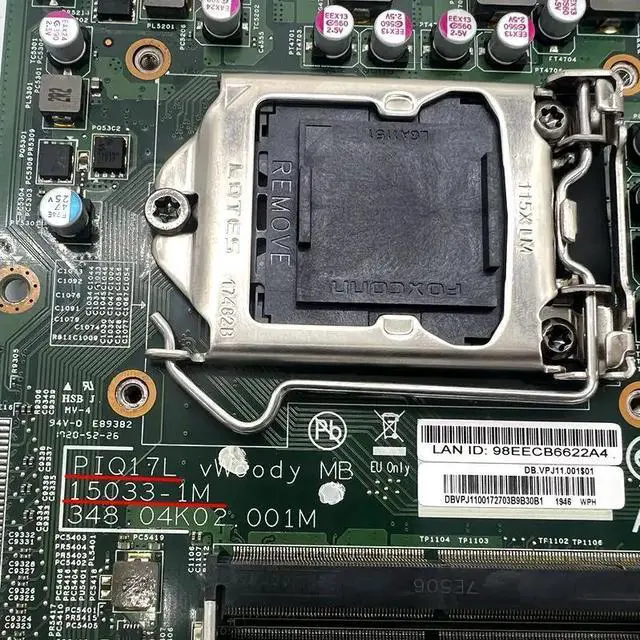 Alt view image 2 of 4 - 15033-1M For Verition Z4820G Z640G Motherboard PIQ17L Mainboard 100% Tested Fully Work