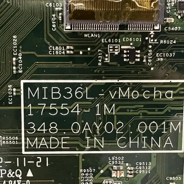 Alt view image 2 of 5 - 17554-1M For X2660G Motherboard MIB36L-vMocha  348.0AY02.001M Mainboard 100% Tested Fully Work