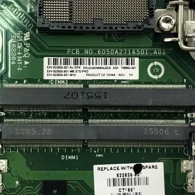 Alt view image 2 of 3 - 798964-001 For EliteOne 800 G2 AIO Motherboard 822826-001 Mainboard 100%tested fully work