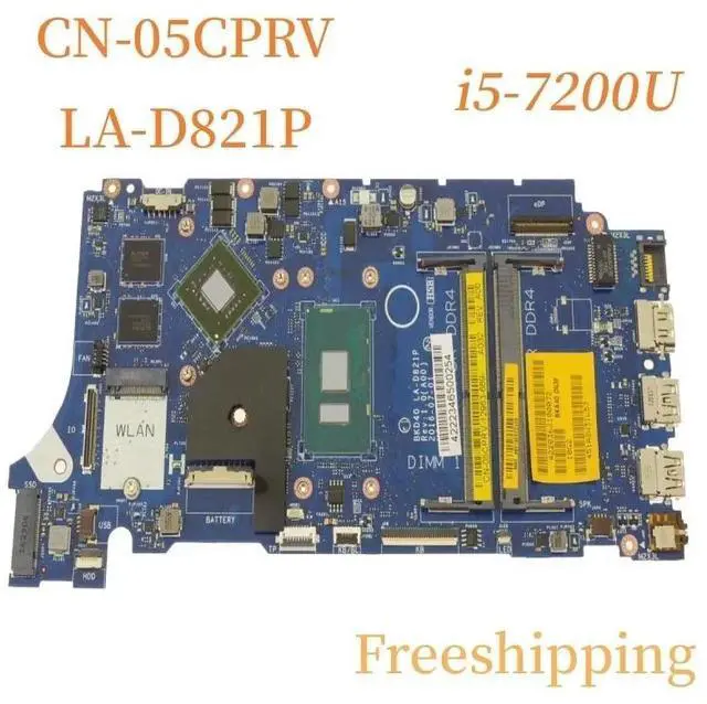 Main image of CN-05CPRV For Inspiron 7460  7560 Motherboard  LA-D821P 05CPRV  5CPRV  With  i5-7200U Mainboard 100% Tested Fully Work