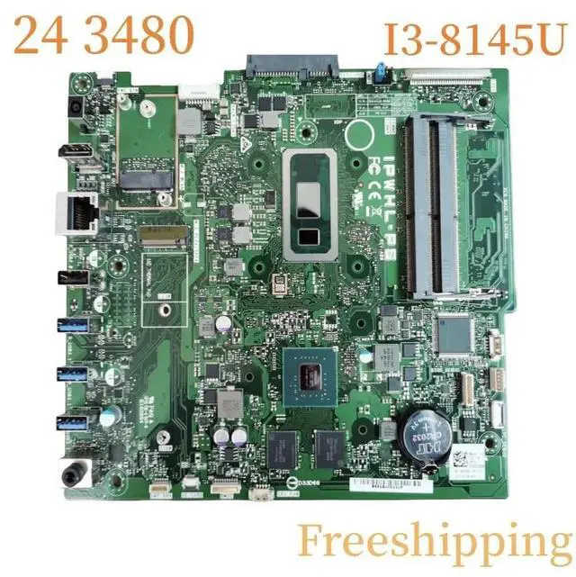 Main image of CN-0N6DHR For Inspiron 24 3480 Motherboard IPWHL-PS 0N6DHR N6DHR With I3-8145U CPU Mainboard 100% Tested Fully Work