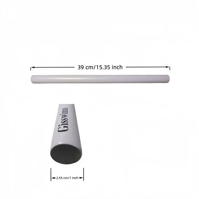 Alt view image 2 of 3 - Gisswinn 6PCS 15.5" Length x 1"Diameter White Powder-Coated Iron Pipes  Heavy-Duty Metal Tubes for Clothing Rack, Shelving, Photo Studio, Plant Stand, DIY Furniture (White, Set of 6)

"