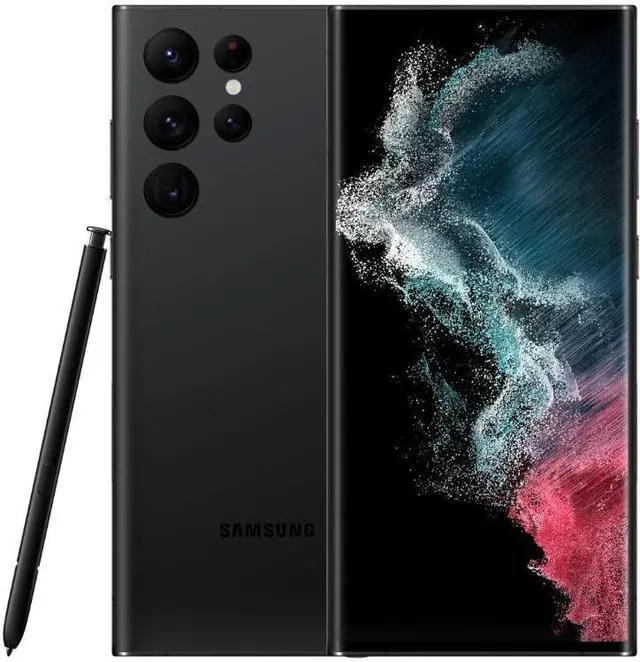 Main image of Samsung Galaxy S22 Ultra: AT&T Only, 128GB Storage, Phantom Black (Fair - Grade C)